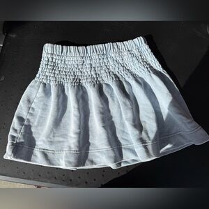 Aerie Light Blue Smocked Women's Skirt